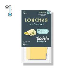 VIOLIFE-FRESCO - LONCHAS VEGANAS SABOR QUESO FINAS HIERBAS 200 Grs.