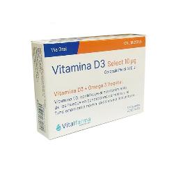 VITAMINA D3 10Mgr (400UI) - 30 Caps.