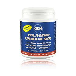 ***GSN-COLAGENO PREMIUM - MSM+ACID. HIALURONICO+MG+VIT. C - SABOR NARANJA 354 Grs.