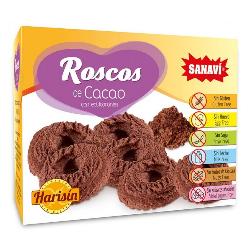 HARISIN-ROSCOS DE CACAO SIN AZUCAR 150 gr.