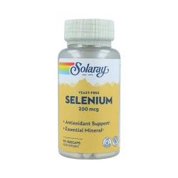 SOLARAY-SELENIUM (SIN LEVADURAS) 200 MCG. 90 Caps.