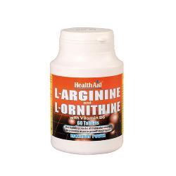 HEALTH AID - L-ARGININA+L-ORNITINA CON VIT.B6 60 TABLETAS