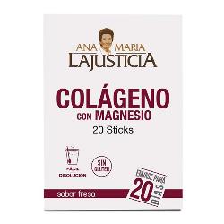 COLAGENO+MAGNESIO 20 STICKS SABOR FRESA