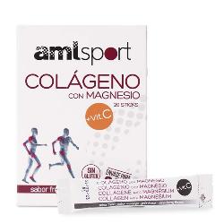 AMLSPORT - COLAGENO+MAGNESIO + VITAMINA C - 20 STICKS