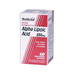 HEALTH AID - ACIDO ALFALIPOICO 250 Mg. 60 Caps.