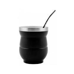 PACK CALABAZA PARA MATE Y BOMBILLA ACERO INOX.