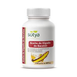 SOTYA-HIGADO DE BACALAO 110 PERLAS 500Mg.