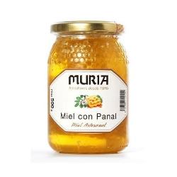MURIA - MIEL CON PANAL BOTE VIDRIO 500 Grs.