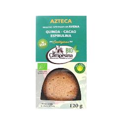 LA CAMPESINA BIO-GALLETA ETNICA AZTECA (AVENA+QUINOA+CACAO+ESPIRULINA) 120 Grs.