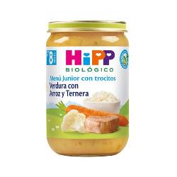 HIPP - POTITO MENU ARROZ - ZANAHORIA - TERNERA 190 Gr. BIO