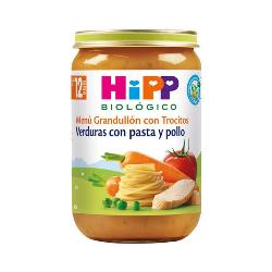 HIPP - POTITO MENU VERDURAS-PASTA-POLLO 220 Gr. BIO