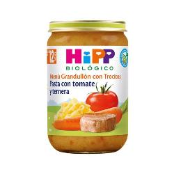 HIPP - POTITO MENU PASTA - TOMATE - TERNERA BIO 220 Gr.