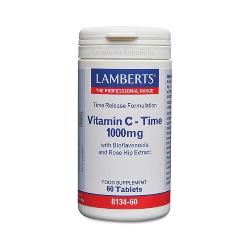 LAMBERT - VITAMINA C 1000 Mg. 60 Comp. +BIOFLAV+ESCARAMUJO (LIBER. SOST.)