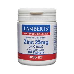 LAMBERT - ZINC 25 Mg. 120 Tabs.