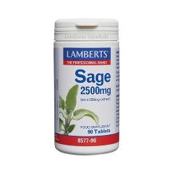 LAMBERT - SALVIA (SAGE) 2.500 Mg. 90 Tabs.