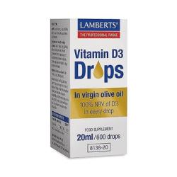 LAMBERT - VITAMINA D3 GOTAS 20 Ml.