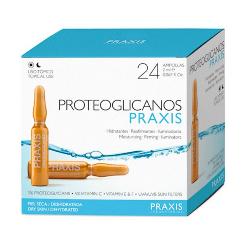 PRAXIS - PROTEOGLICANOS+VIT C+E+F+FILTRO SOLAR 24 AMPOLLAS