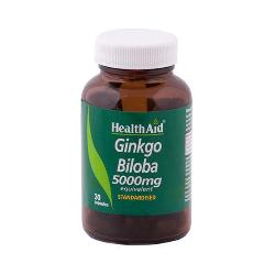 HEALTH AID - GINKGO BILOBA 5000 Mg. 30 Caps.