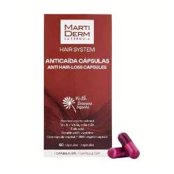 MARTIDERM - HAIR SYSTEM 3GF ANTICAIDA Cápsulas - Estimulación capilar - 60 cáps.