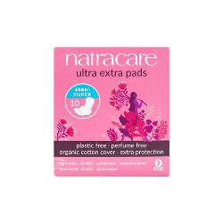 NATRACARE-COMPRESA ULTRA EXTRA SUPER CON ALAS 10 UNIDADES
