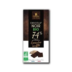MOULIN-CHOCOLATE NEGRO CON ESPELTA HINCHADA 74% 100 Grs. - BIO