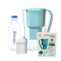 ALKANATUR-JARRA AGUA DROPS + BOTELLA - AZUL