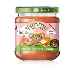 ***YMY-POTITO VERDURAS TERNERA QUINOA 195 Grs. - BIO