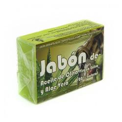 ***CO-JABON ACEITE DE OLIVA VIRGEN EXTRA Y ALOE VERA 125 Grs.