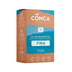 ***CONCA ORGANICS-SAL DE MANANTIAL FINA BLANCA PLASTIC-FREE CAJA 250 Grs.