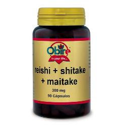 OBIRE - REISHI SHITAKE MAITAKE 300 Mg. 90 Caps.