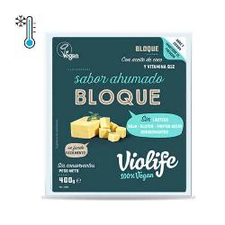 VIOLIFE-FRESCO - BLOQUE VEGANO SABOR QUESO AHUMADO 400 Grs.