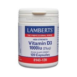 LAMBERT - VITAMINA D3 1000 UI 120 Caps.