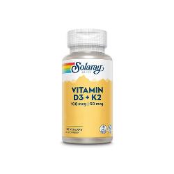 SOLARAY-BIG VITAMINA D3+K2 120 VegCaps.