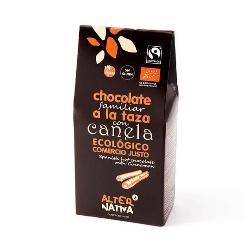ALTERNATIVA-CHOCOLATE A LA TAZA CON CANELA BIO S/G 125 Grs.