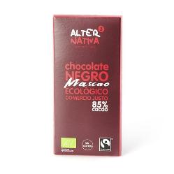 ALTERNATIVA-CHOCOLATE TABLETA 85% CACAO MASCAO BIO S/G 80 Grs.