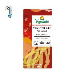 VEGETALIA - FRESCO - TABLETA CHOCOLATE NEGRO CON CANELA 100 Grs. BIO