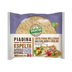 PIADINA ESPELTA 50% INTEGRAL CON LINO Y AMAPOLA 225 Gr.