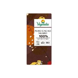 VEGETALIA-TABLETA CHOCOLATE NEGRO 100% BIO 100 Grs.