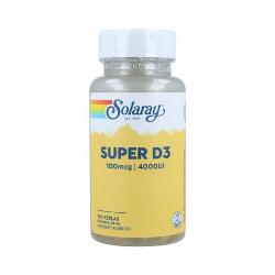 SOLARAY-SUPER D3 (VITAMINA) 4000 UI 100 Perlas