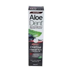 ALOEDENT DENTIFRICO ALOE VERA CON CARBON ACTIVO SIN FLUOR 100 Ml.