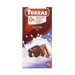 TORRAS-CHOCOLATE CON LECHE S/A AÑADIDOS S/G 75 Grs.