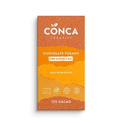 CONCA ORGANICS-CHOCOLATE VEGANO DE ACEITE Y SAL DE MANANTIAL