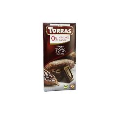 TORRAS-CHOCOLATE NEGRO 72% CACAO S/A 75 Grs.