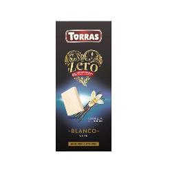 TORRAS-ZERO CHOCOLATE BLANCO VAINILLA DEL INDICO S/G 100 Grs.