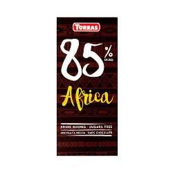 TORRAS-SIN AZUCAR CHOCOLATE NEGRO 85% CACAO AFRICA S/G 100 Grs.