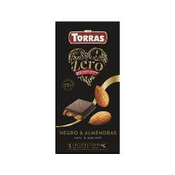 TORRAS-ZERO CHOCOLATE 72% CACAO ALMENDRA ENTERA S/G 150 Grs.
