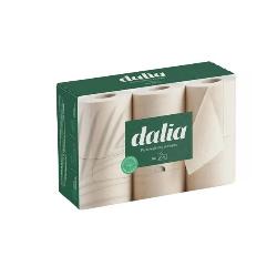 DALIA-PACK 6 ROLLOS DE PAPEL HIGIENICO DOBLE CAPA BIO SIN BLANQUEAR 35m X 6und