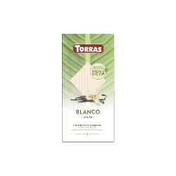 TORRAS-ESTEVIA CHOCOLATE BLANCO S/G 100 Grs.