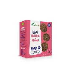 GALLETAS ECOLOGICAS DE AVENA CON QUINOA Y ARONIA SIN GLUTEN 200 Grs.