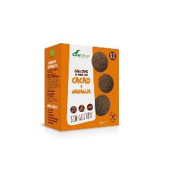 GALLETAS ECOLOGICAS DE AVENA CON CACAO Y NARANJA SIN GLUTEN 200 Grs.